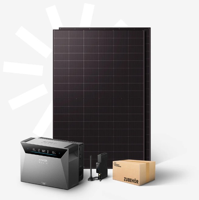 Kleines Kraftwerk Duo XL - 1000Wp mit Anker SOLIX 4