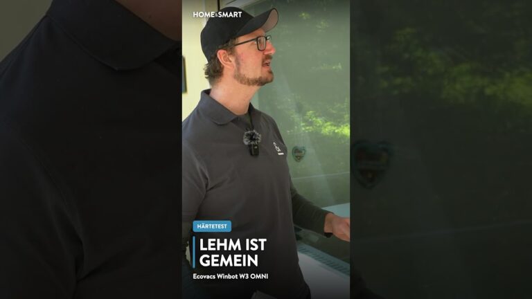 Ecovacs Winbot W3 OMNI – Lehm Härtetest