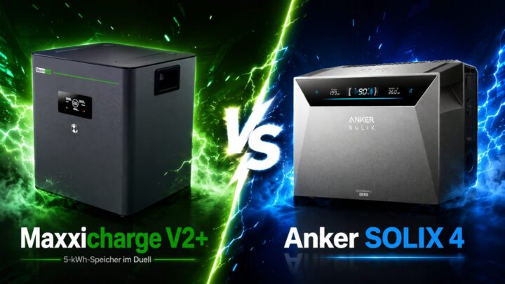 Anker SOLIX 4 gegen Maxxicharge V2+: Welcher 5-kWh-Speicher passt (besser) zu mir?