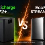 Das maxxicharge V2+ System und der EcoFlow STREAM Ultra X im Vergleich.