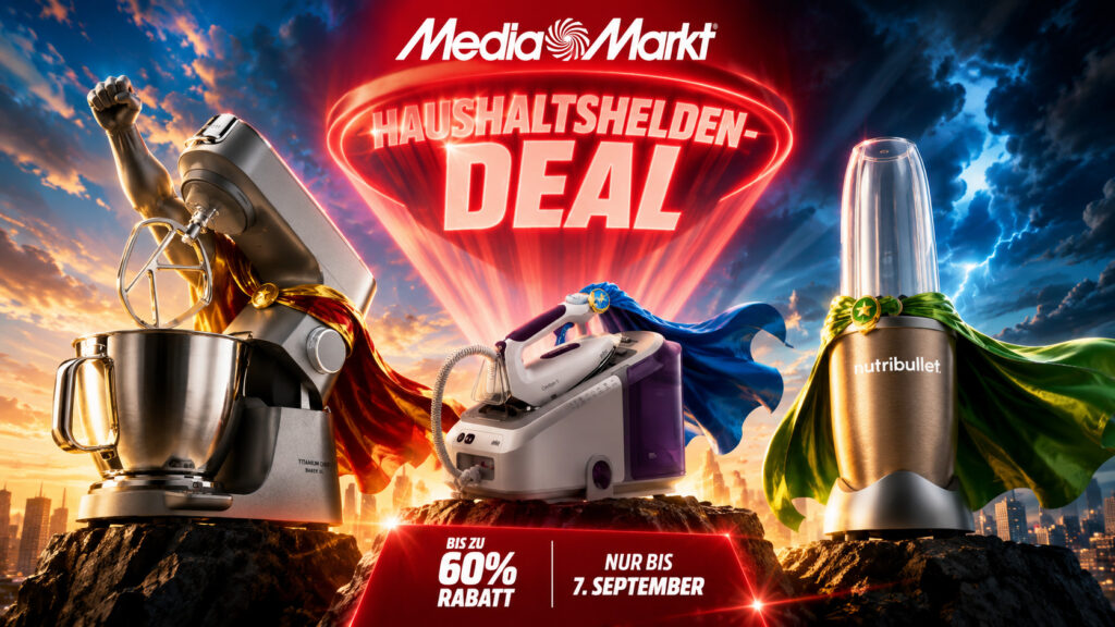 Haushaltshelden im MediaMarkt: Geräte bis 60 % günstiger