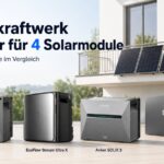 Wir vergleichen vier Balkonkraftwerk Speicher die für vier Module geeignet sind.