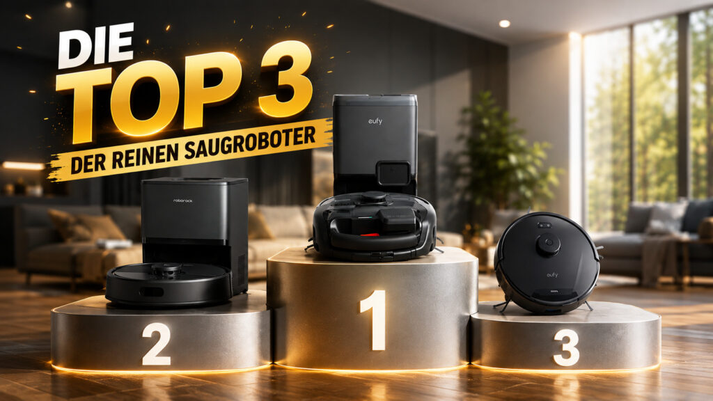 Diese 3 Saugroboter räumen auch ohne Wischmopp gründlich auf