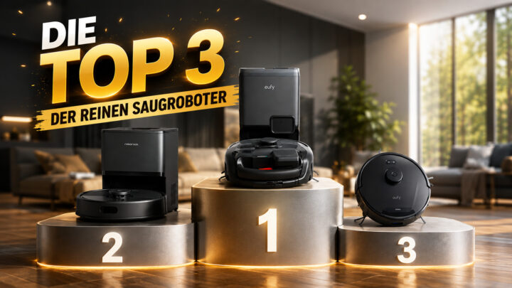 Diese 3 Saugroboter räumen auch ohne Wischmopp gründlich auf