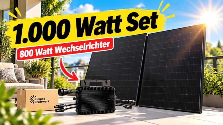 Im Herbst kaufen, ab Frühling sparen: 1.000-Watt-Set für 329 €