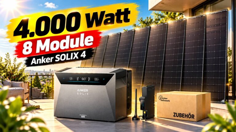 4.000-Watt-Balkonkraftwerk mit Anker SOLIX 4: Erlaubt, lohnend – und gerade 1.100 € günstiger!