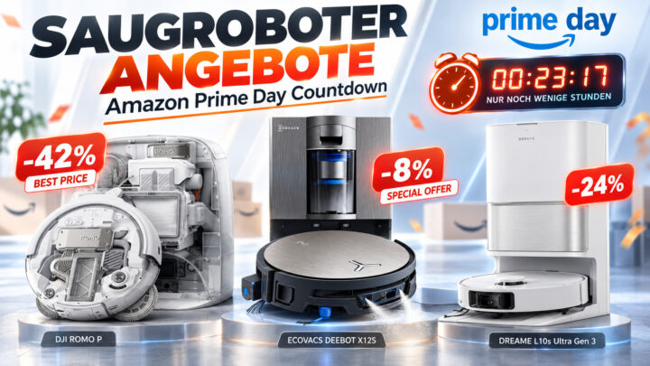 Amazon Prime Deal Days Countdown: 3 Saugroboter jetzt schon super günstig