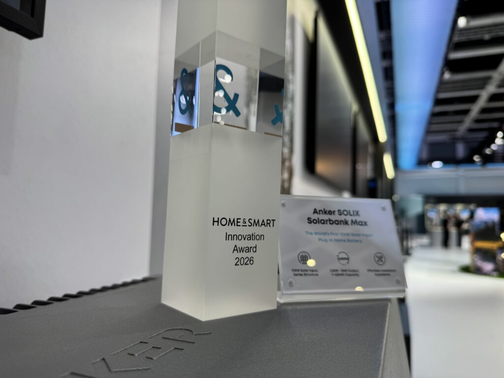 Der SOLIX MAX von Anker erhielt den home&smart Innovation Award 2026 auf der IFA in Berlin.