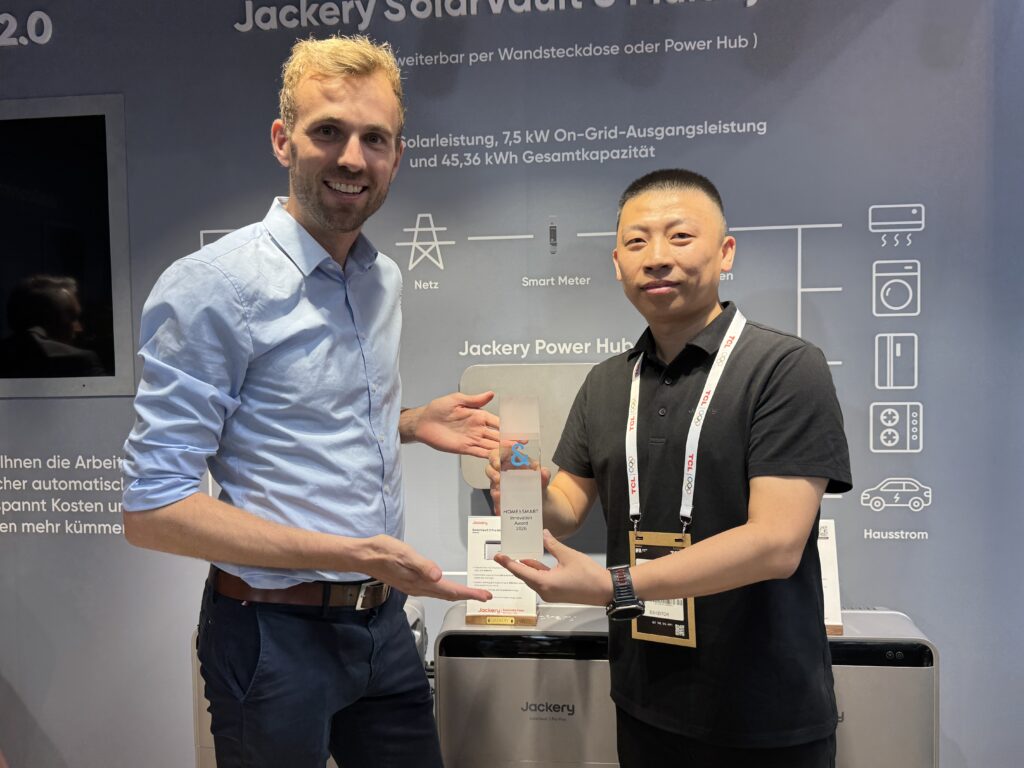 Ein home&smart Innovation Award ging auf der IFA 2026 an Jackery.