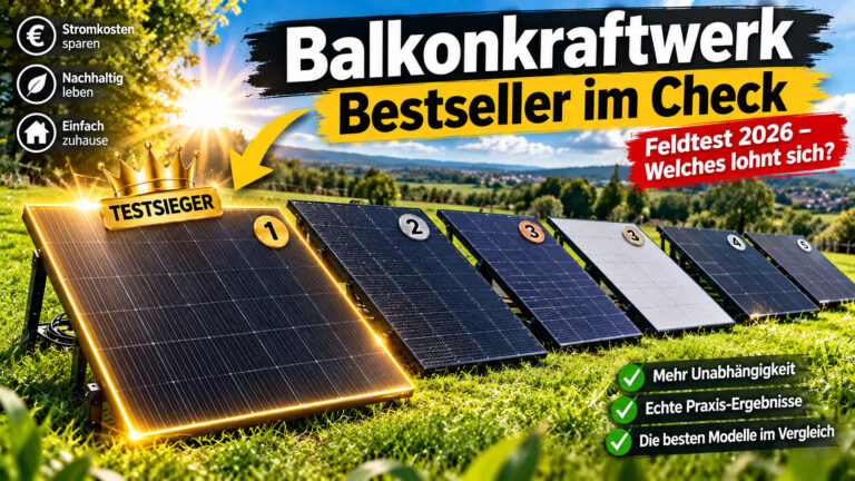 Balkonkraftwerk Bestseller im Check – Lohnt es sich mit dem Strom zu schwimmen?