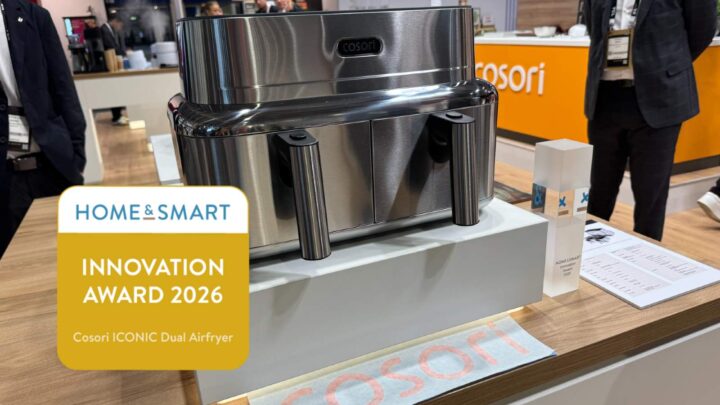 Cosori ICONIC Dual: Premium-Heißluftfritteuse mit zwei unabhängigen Garzonen auf der IFA 2026 vorgestellt