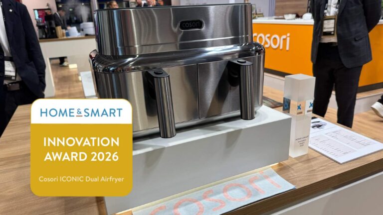 Cosori ICONIC Dual: Premium-Heißluftfritteuse mit zwei unabhängigen Garzonen auf der IFA 2026 vorgestellt