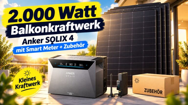 Exklusiv für home&smart-Leser: 2.000 Watt + Anker SOLIX 4 für 1.759 €
