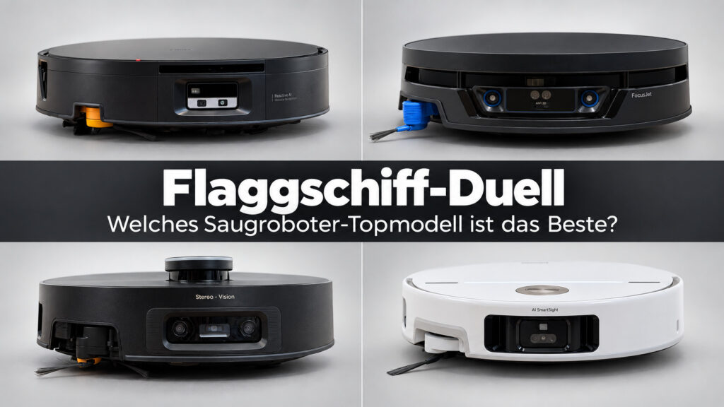 Saugroboter Flaggschiffe 2026: Vier Testsieger, vier völlig verschiedene Stärken