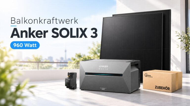 Preis-Alarm! 960-Watt-Balkonkraftwerk mit Anker SOLIX 3 jetzt für 1.209 €