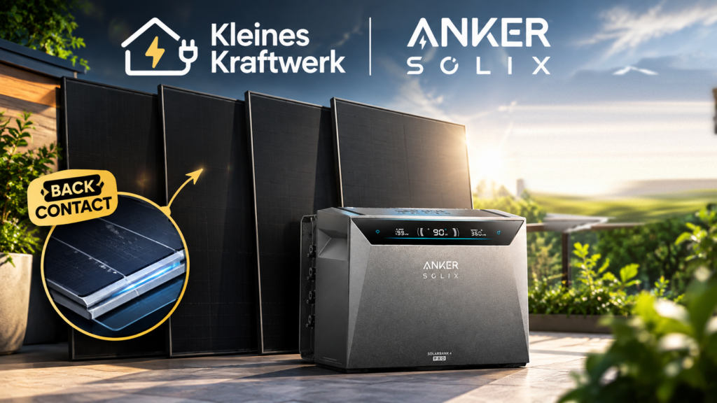 Balkonkraftwerk mit neuen Back-Contact-Zellen: Quattro-Set mit Anker Solarbank 4 Pro jetzt 950 Euro günstiger