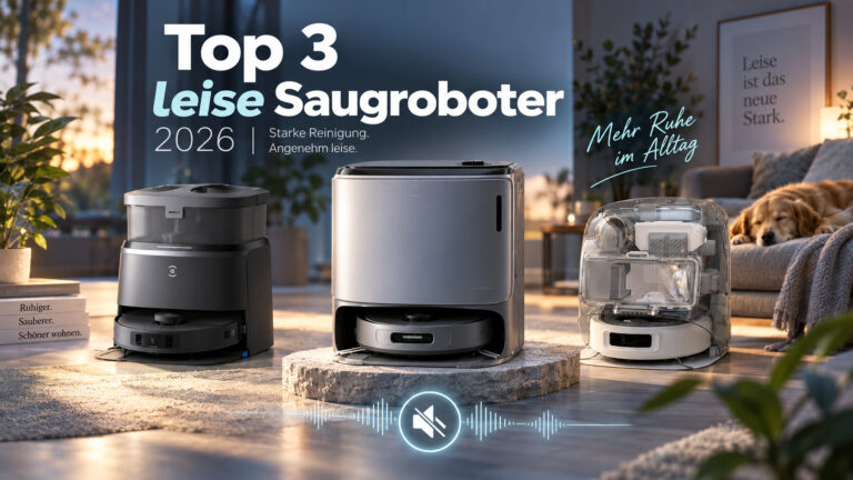 Top-3 leise Saugroboter 2026: Narwal gegen DJI gegen ECOVACS – wer gewinnt die Lärmschlacht?