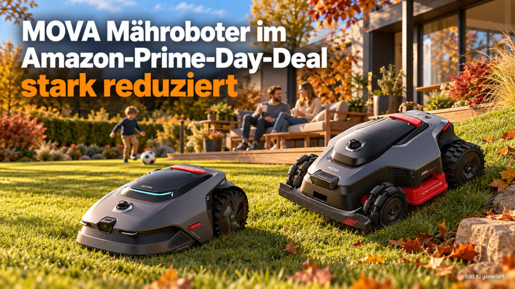 Mehr Garten, weniger Mähen: MOVA Mähroboter zum Prime Day bis zu 500 Euro günstiger!