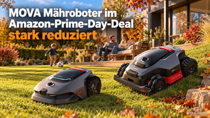 Mehr Garten, weniger Mähen: MOVA Mähroboter zum Prime Day bis zu 500 Euro günstiger!