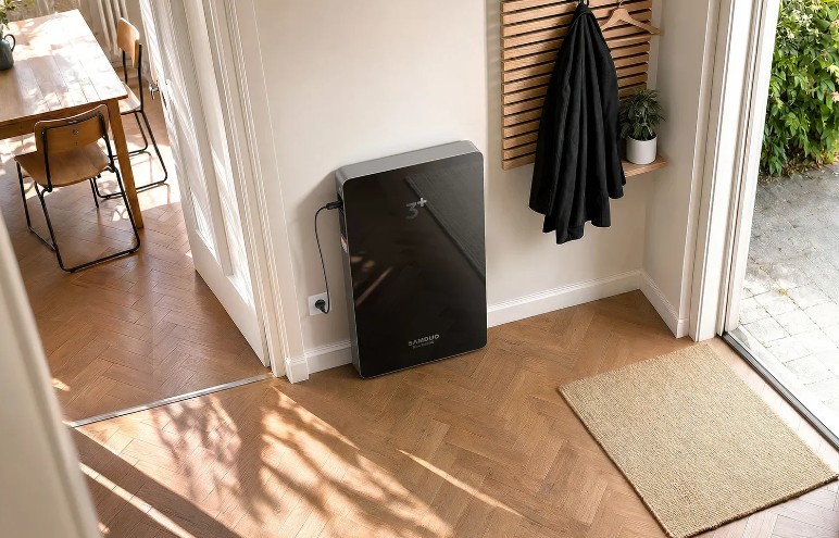 Dank Anschluss über eine Schuko-Steckdose kann der SAMDUO NEX E6000 ganz einfach und ohne Elektriker angeschlossen werden.