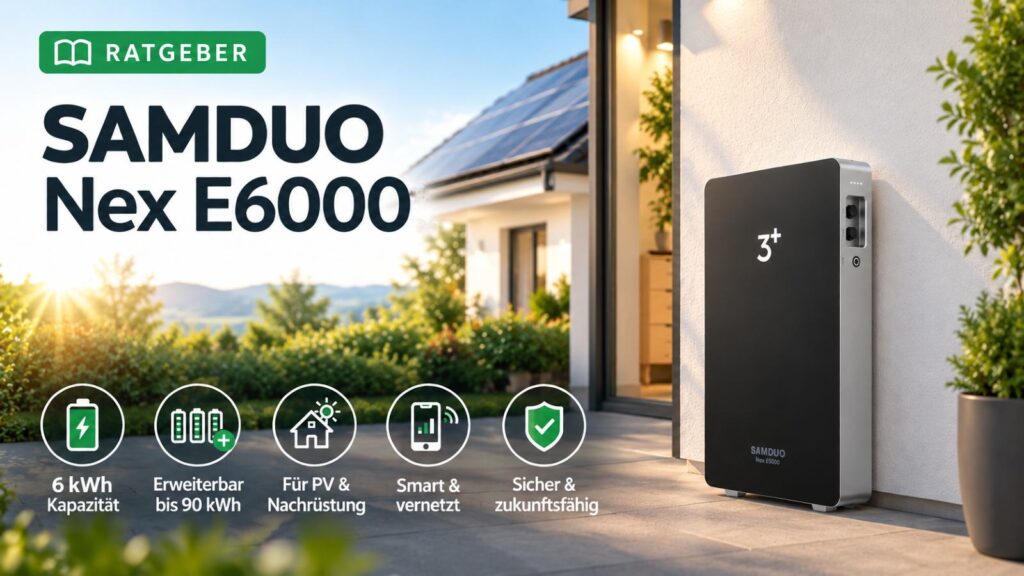 SAMDUO Nex E6000: Was bringt ein 6-kWh-Heimspeicher mit nur 11,9 cm Bautiefe?