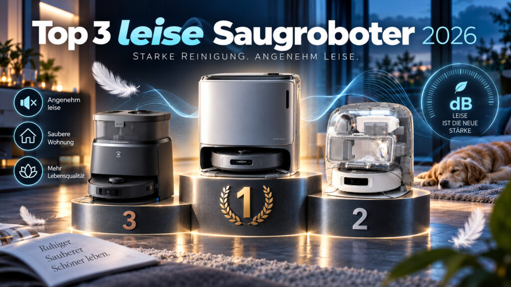 Leise Saugroboter 2026: Der leiseste schlägt das Premium-Modell – und der Preis überrascht