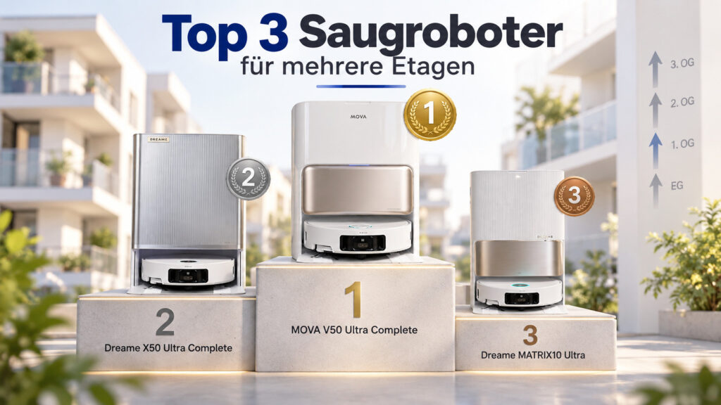 Top-3 Saugroboter für mehrere Etagen