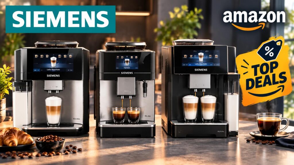 Siemens Kaffeevollautomaten: Diese drei EQ-Modelle lohnen sich bei Amazon