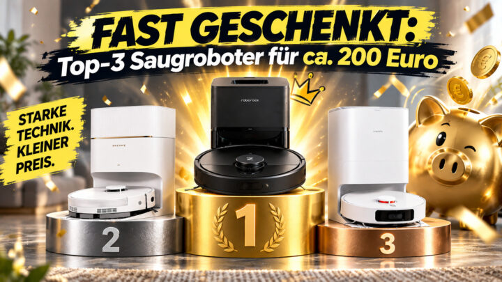 Unter 220 Euro: Diese drei Saugroboter beweisen, dass Billig nicht automatisch Verzicht bedeutet