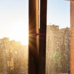 Dreckige Fensterscheiben fallen bei tiefstehender Sonne sofort ins Auge.