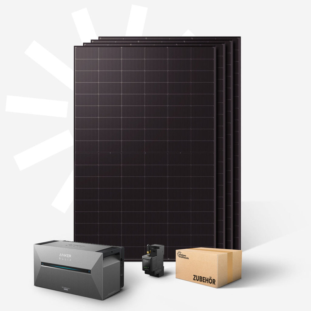 Kleines Kraftwerk Quattro XL – 2000Wp mit Anker SOLIX 3 Pro