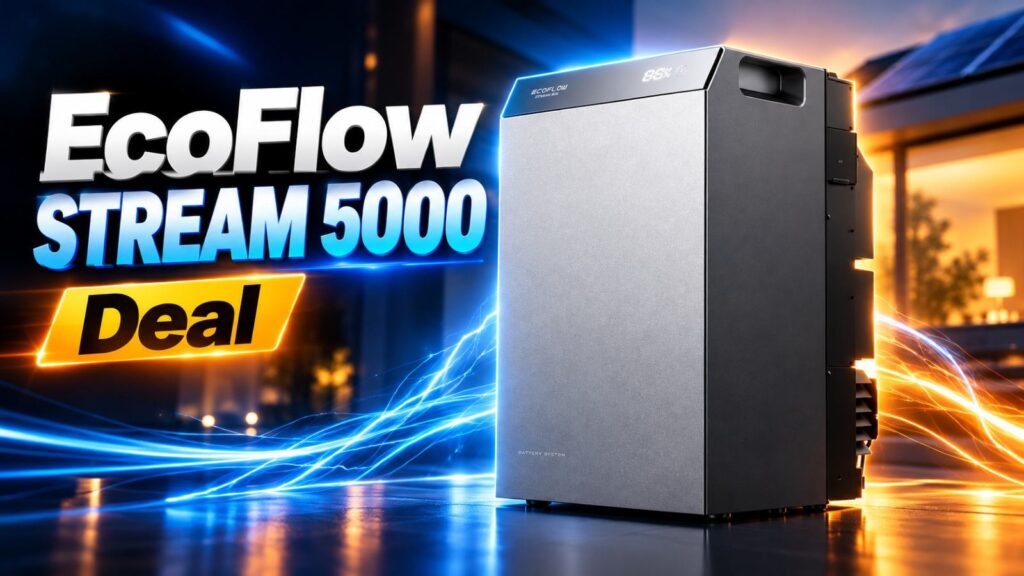 EcoFlow STREAM 5000 im Angebot: Dieser 5-kWh-Speicher schafft sogar Trockner und Wärmepumpe