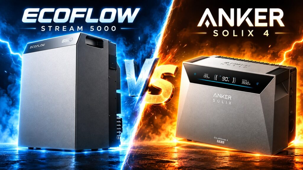 EcoFlow STREAM 5000 vs. Anker SOLIX 4: Dieser 5-kWh-Speicher liefert 500 Watt mehr