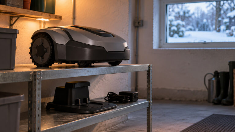Ladestation abbauen oder draußen lassen? So kommt der Mähroboter durch den Winter