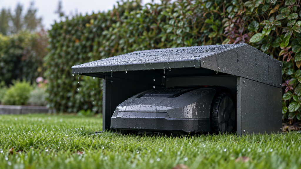 Mähroboter-Garage 2026: Diese Modelle halten Regen & Sonne ab