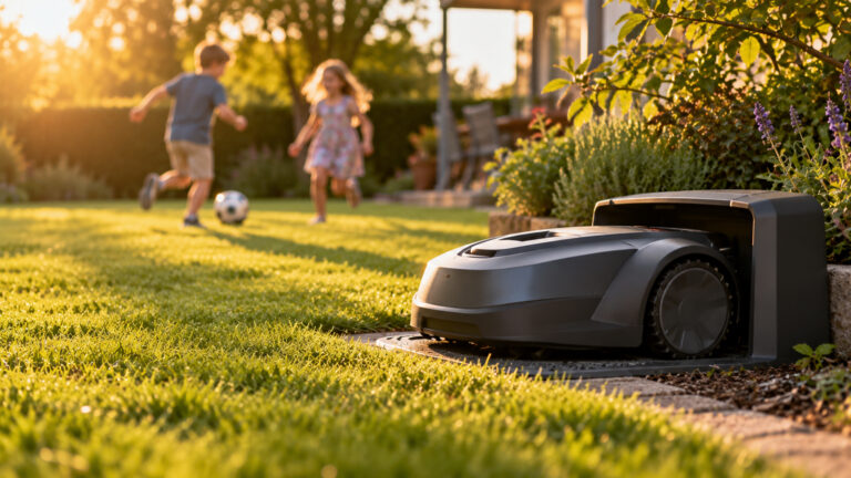Mähroboter im Familiengarten: Wann es für Kinder gefährlich wird