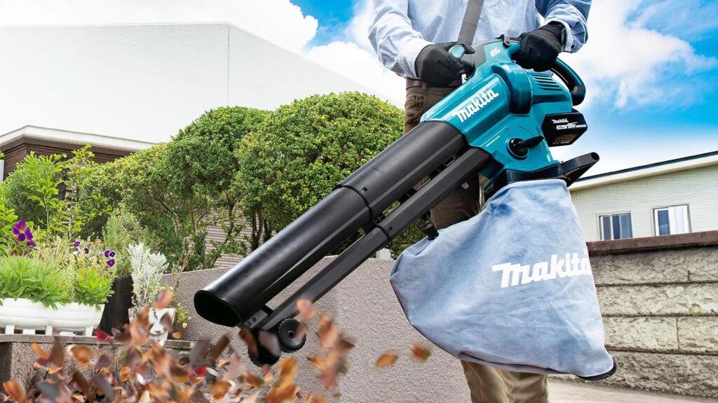 makita-laubblaeser-modell-vorstellung Makita hat diesen Laubsauger passend zu seiner Akkuserie entwickelt