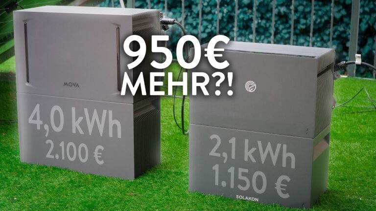 Solakon ONE vs MOVA A4000 • Welcher Balkonkraftwerk-Speicher lohnt sich für DICH?