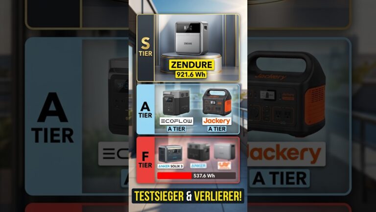 Balkonkraftwerk Speicher Test: Wer lädt bei gleichen Modulen am MEISTEN?