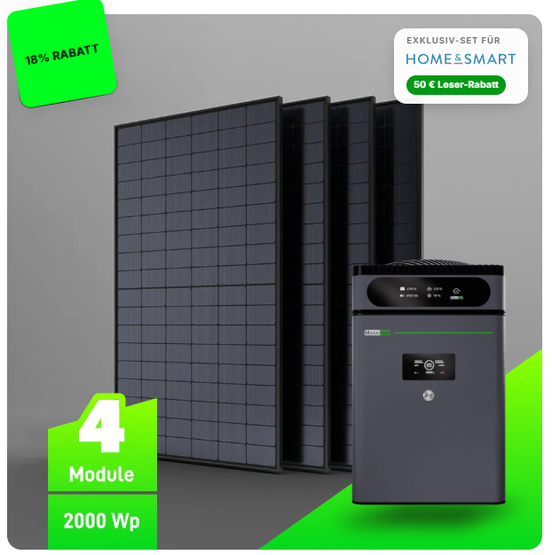 Maxxicharge V2+ 2000 W Bundle mit M-5.0 Speicher