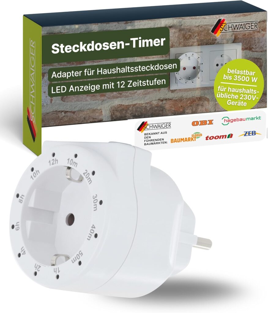 SCHWAIGER Steckdosen-Timer