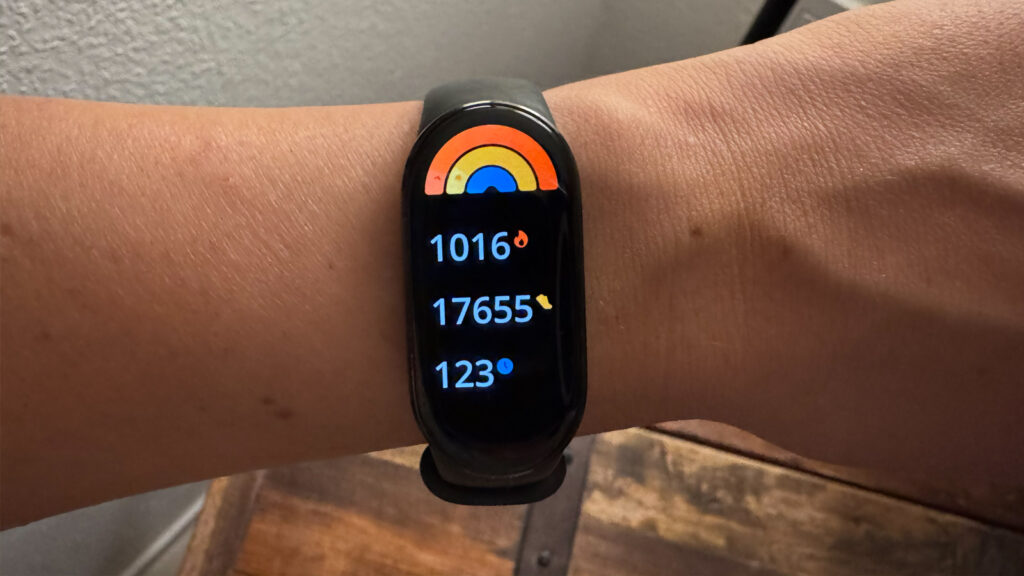 was-kann-das-mi-band-10 Auch bei diffusem Licht konnten wir das Display immer gut ablesen